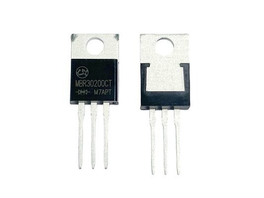 30A200V MBR30200CT Schottky-barrière-diodes met minder gevoeligheid voor TO-220AB