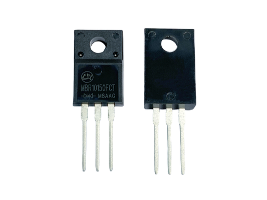10A 150V MBR10150FCT betaalbare Schottky barrière diodes voor hoge frequentie schakelen en aan boord DC / DC converters