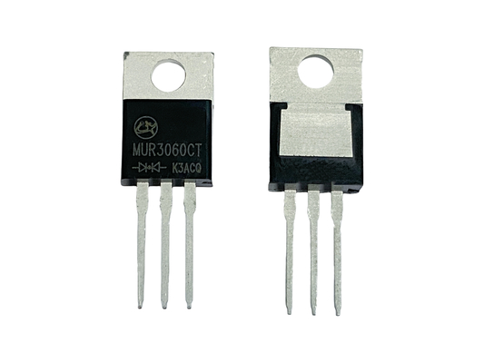 30A600V MUR3060CT TO-220AB 25ns Ultrasnelle herstelrectificatoren voor hoogfrequente circuits
